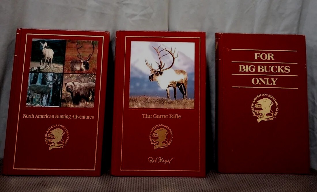 Vintage 80s To 90s North American Hunting Club 3 Guidebooks Set Big Bucks Game