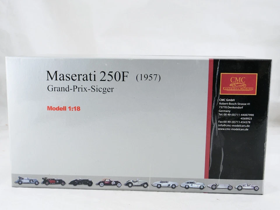 CMC D Nr. M-051 MASERATI 250F Grand Prix Sieger 1957 Neu 1/18 Prächtig - Bild 3 von 4