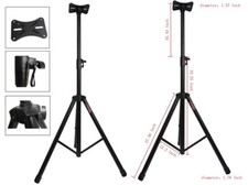 Pair Universal DJ Speaker Stands Stage Mount Holder Adjustable Heavy Duty Tripod