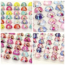 Lot classic 400 Pcs Mix Cartoon princess Acrylic Children Rings Gifts 15MM