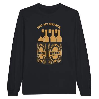 Sixpack - Unisex Langarm-T-Shirt Schwarz