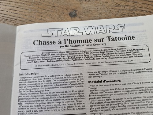 Jeu De Rôle Rpg Descartes - Star Wars - Chasse à l’homme sur Tatooine + POSTER - Picture 9 of 11