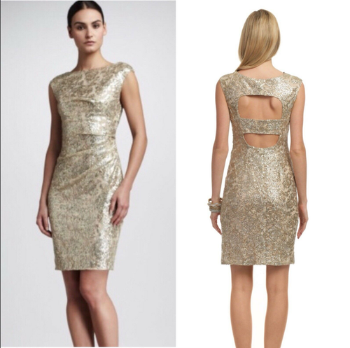 David Meister gold sequin dress | eBay