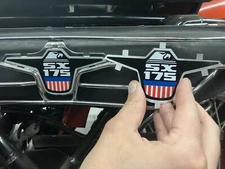 Aermacchi Harley Davidson reproduction SX175 exhaust shield eagle 61272-74p new