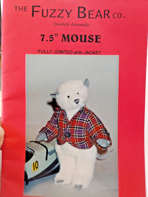 7.5'' Mouse Jointed Plush Stuffed Fuzzy Bear Co Craft Sewing Pattern UC Mice