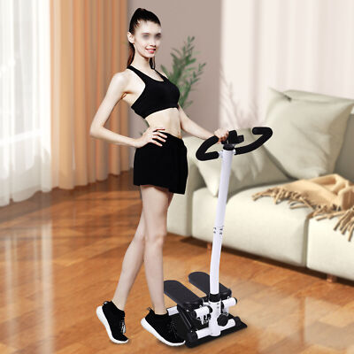 Fitness Stepper Boden 150kg/330.69lbs Stehend ??bung Schrittmaschine Mit Lenker