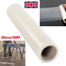100M Carpet Floor Protector Clear Self Adhesive Roll Protection Cover Dust Film