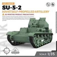 SSMODEL SS35629 1/35 Military Model Kit Soviet SU-5-2 Self-Propelled Artillery