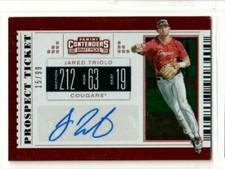 JARED TRIOLO 2019 Panini Contenders Draft Picks Ticket PROSPECT AUTO #/99 ASTROS