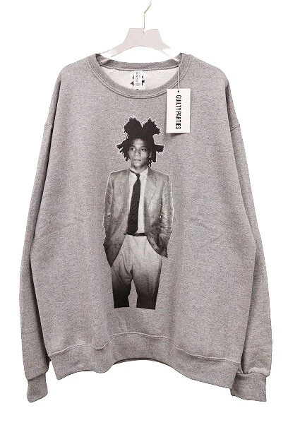 Wacko Maria 23Ss Jean-Michel Basquiat Crew Neck Sweat Shirt Sweatshirt Gray