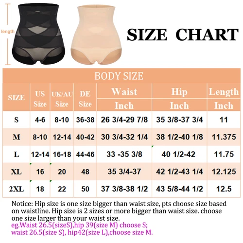 Frauen Bauch Kontrolle Hohe Taille Höschen Mesh Body Shaper Atmungsaktiv Unterwäsche - Bild 2 von 19