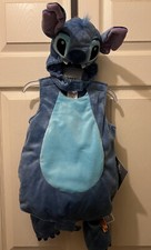 NWT Disney Store Baby Lilo Stitch Costume Dress Up Halloween Blue Plush 6-12 M