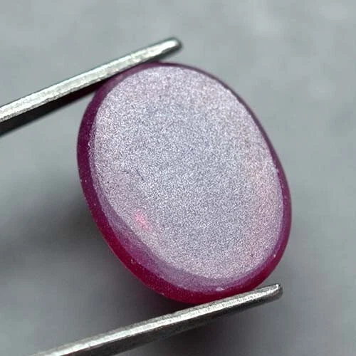 11.70 Ct 13.8x10.6 MM Red Ruby Star Sapphire 6 Rays Lab Created Corundum RRS8658 - Image 4 of 4