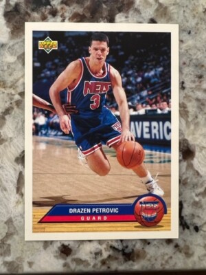 1992 -93 UPPER DECK NBA MCDONALDS CARD NEW JERSEY NETS DRAZEN
