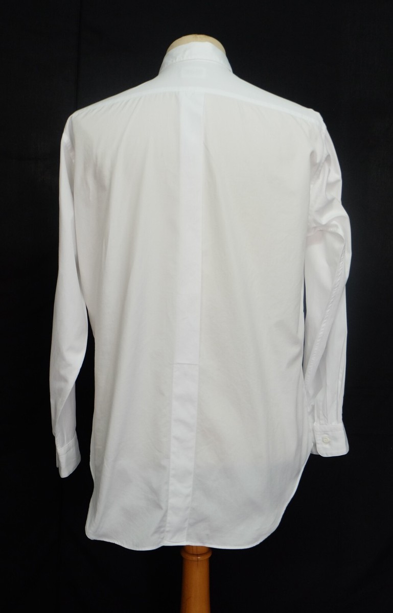 VTG 90s ISSEY MIYAKE DESIGN STUDIO White Cotton Button Front Men