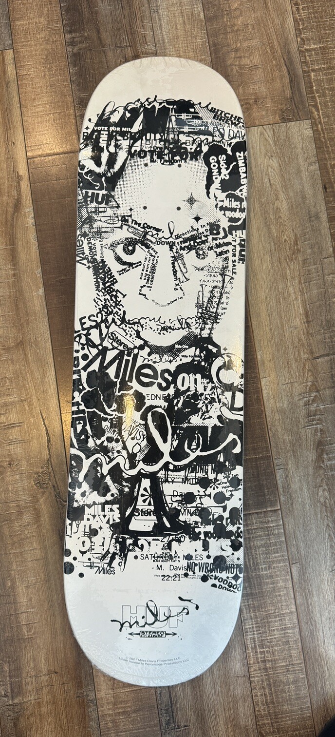 Huf Skateboard Deck Miles Davis Graphic 8.25 Inches Wide-image