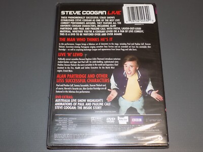STEVE COOGAN LIVE 2-Disc Set Stand-Up Comedy BBC Comedian DVD SET