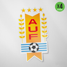 Uruguay 4 Pack Sticker Vinyl DecalCalcomania Charrua Seleccion Futbol Soccer