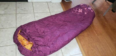 Kelty 寝袋 25°F 紫色 Girls Kelty Big Dipper 30 Degree Expandable Sleeping Bag w/ stuff