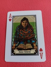 Malala Yousafzai Playing Card Ace Of Hearts The Woman Card  Free Shipping
