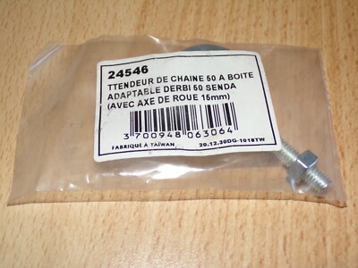 24546 Kettenspanner 50 mit Box für Derbi 50 Senda (mit 15mm Radachse)