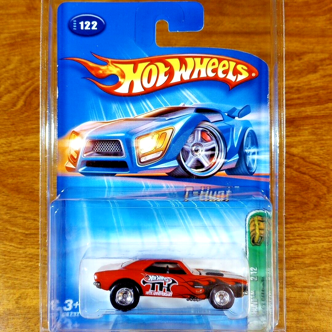 Hot Wheels T-Hunt 5/12 黒ミニカー Hot Wheels Treasure Hunt T-Hunt '67 1967 Camaro Red Real Riders TH