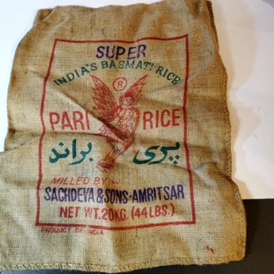 Printed Burlap Rice 44# Bag