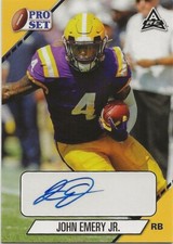 2021 Leaf Pro Set Gold John Emery Jr. Auto Rookie #PS-JEJ