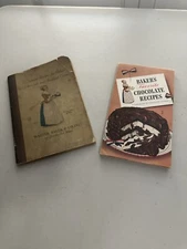 Lot of  2VTG WALTER  BAKER & Co 1928 Recipe Booklet Baking Chocolate Recipes