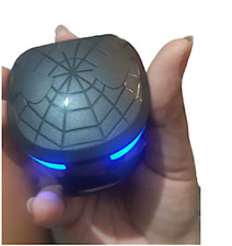 Black Spider-Man Wireless Bluetooth 5.1 Earphones LED Touch Control HD Headset