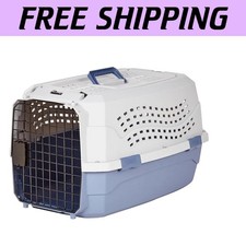 Comfortable Hard-Sided Pet Carrier for Medium Dogs Cats - Two-Door Design
