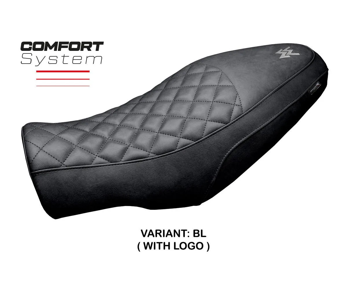 Seat cover Alanya vintage Comf Black+logo Tpz MOTO MORINI SEIEMMEZZO 2022 2026