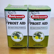 New Baidyanath Prostaid 2 X 50 Ayurvedic Tablets Enlarged for Prostate Health