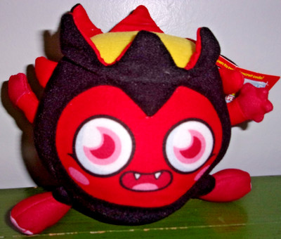 2018 Moshi Monster Plush Figure DIAVLO  4  New W/SECRET CODE TAG RED/ BLACK