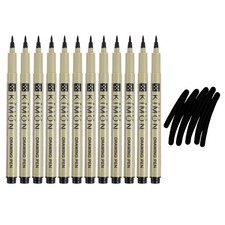 Fineliner Pens, BR Soft Head Drawing Pen for Sketching, Pack of 12