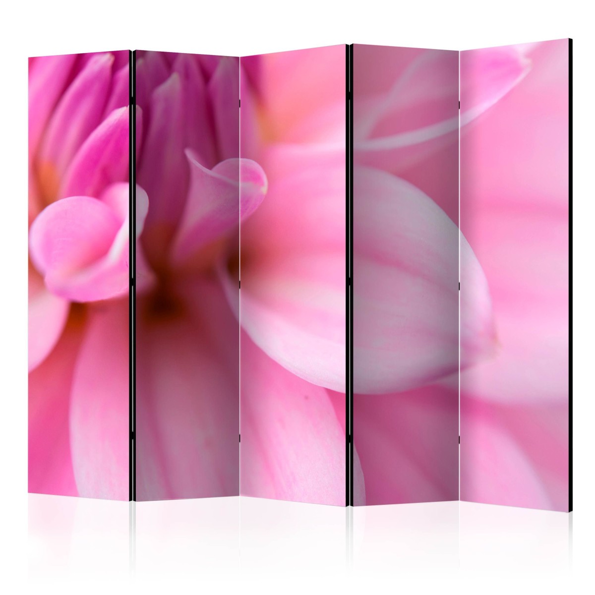Paravent 5 volets Flower Petals Dahlia 172x225cm séparation de pièce déco florale