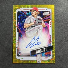 ANDREW ABBOTT Rookie Auto Gold 14/50 2024 Topps Cosmic Chrome Baseball CCA-AA