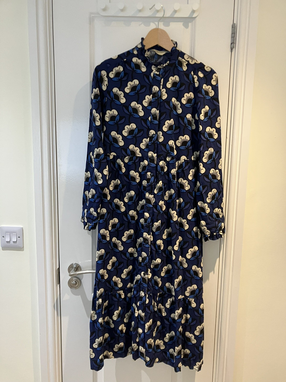 Orla Kiely x Regatta, Size 12, Mixed Blues, Floral, Button Down Dress, Used, GC. image 3