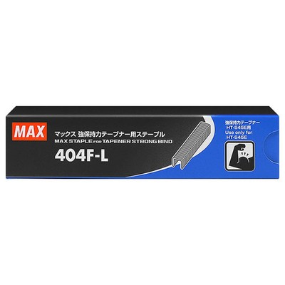 MAX 404F-L Staples for Strong Bind Tapener Tool (3,000 Per Pack)
