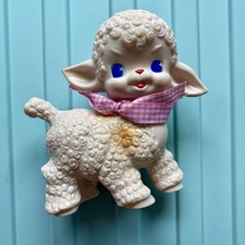 Cute Vintage Lamb Squeaky Toy Milk & Berries