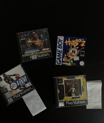 PlayStation 1/Gameboy spiele Hugo 2, Tomb Raider, NBA 99 Live, Shadowman