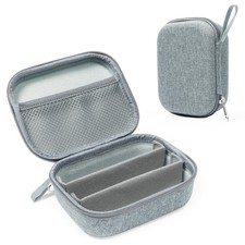 Travel Sunglasses Organizer Glasses Case, 3 Adjustable Slot for Multiple Eyeg...