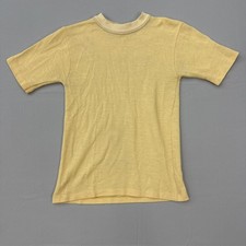 Vintage 1970s Yellow Short Sleeve Shirt Youth Large Top 14-16 JCPenney Petite