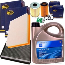 INSPEKTIONSPAKET FILTERSET+5W30 MOTORÖL passend für OPEL ZAFIRA A ASTRA G CC