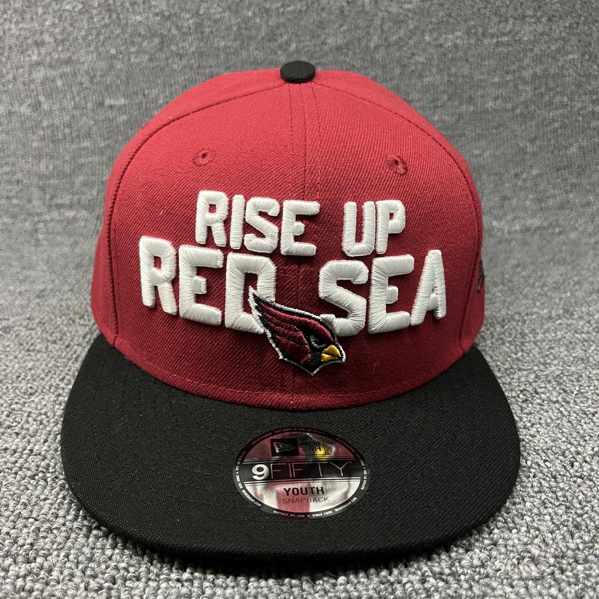 New Era 9FIFTY Arizona Cardinals Youth Snapback Hat Rise Up Red Sea NFL Red