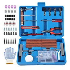 Tire Repair Kit,Heavy Duty Tire Plug Kit,with Universal Tire Patch Kit 117pcs
