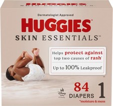 Huggies Size 1 Diapers, Skin Essentials Baby 1 1, White