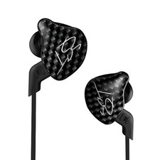 KZ ZST Pro Dynamic Hybrid Dual Driver in-Ear Headphones Black Without Mic 