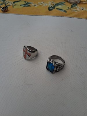 Gothic Ring Edelstahl Klaue roter Kristall Stein Kralle Drachenklaue WGT 67ST58