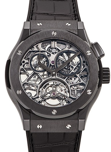 Hublot Classic Fusion Tourbillion 506.CM.0140.LR CE 45mm 2015 Wristwatch #KMW158